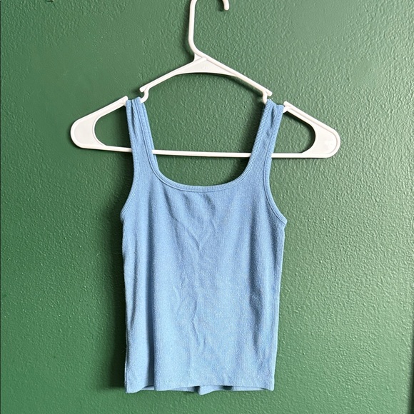 Blue Rouched Tank Top - Picture 3 of 5